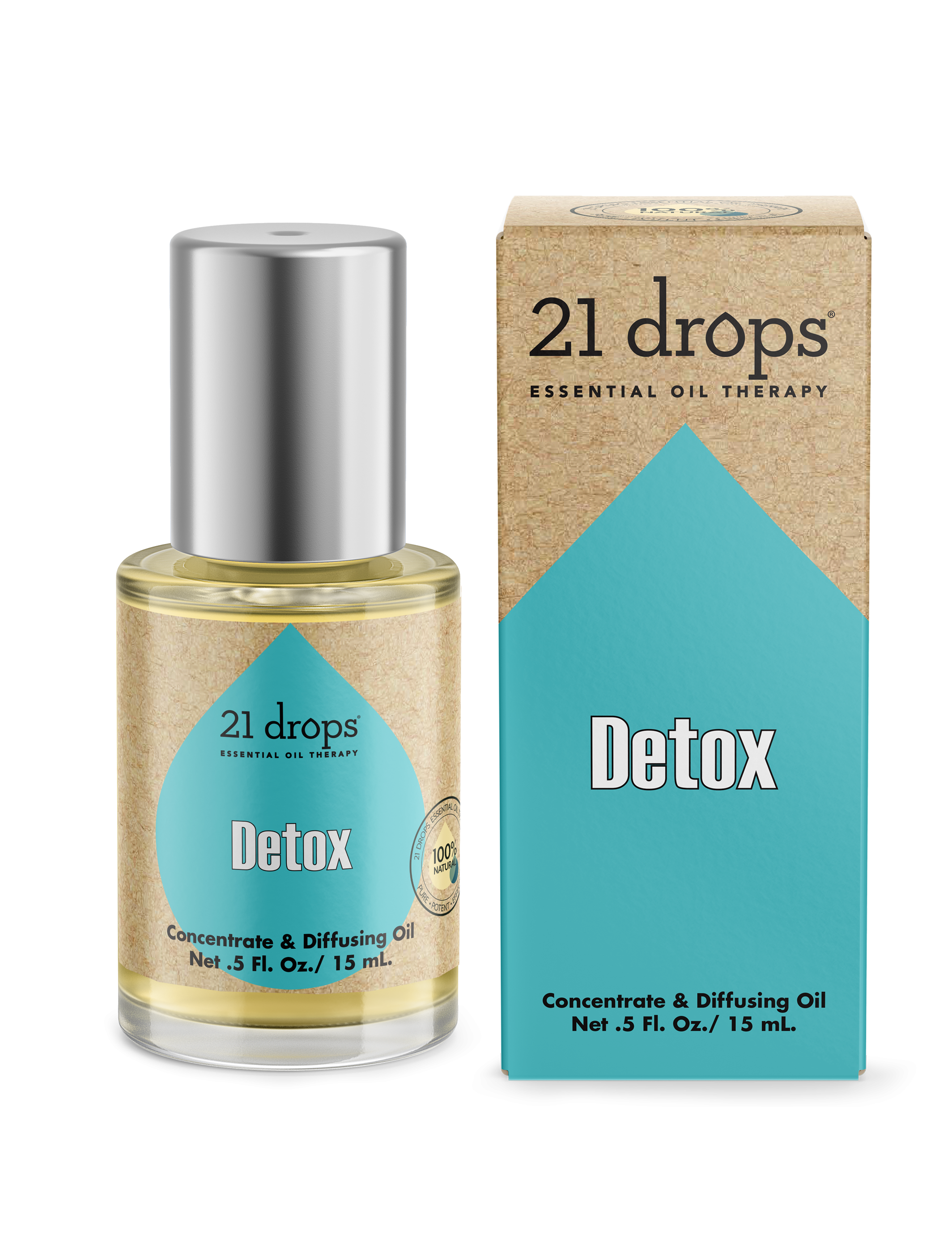 21 drops detox essential oil aromatherapy concentrate and diffusing oil