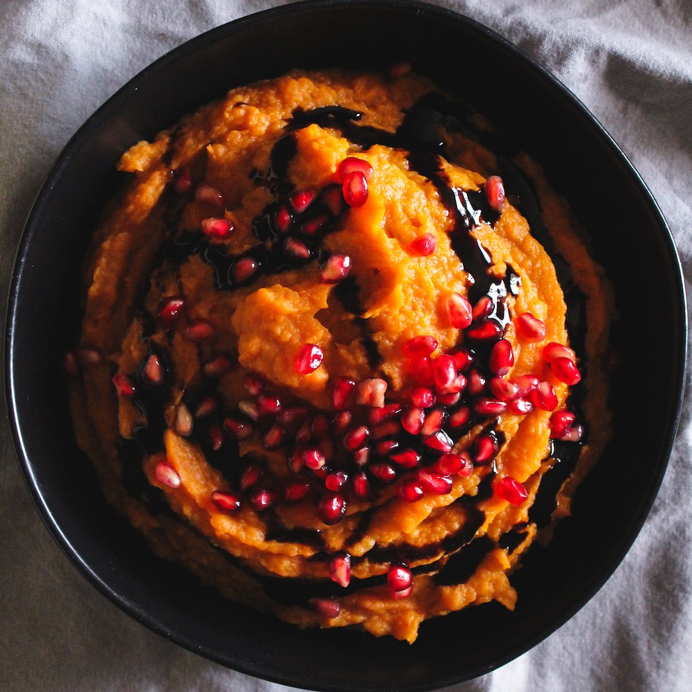 Mashed sweet potatoes 