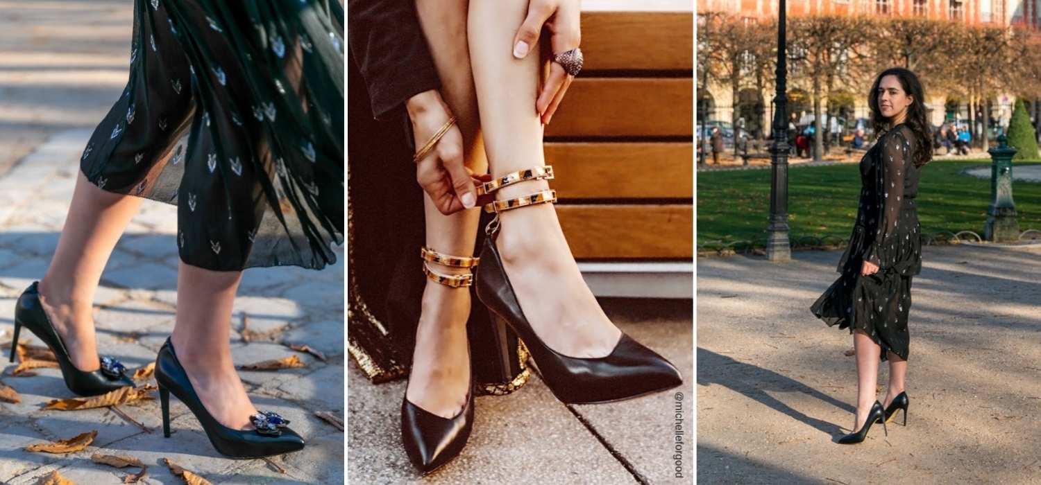 The Midnight Black Mulan Platform Heel from VEERAH is a seductive stiletto with removable braided tassel. Ethically & sustainably made in supple vegan leather.