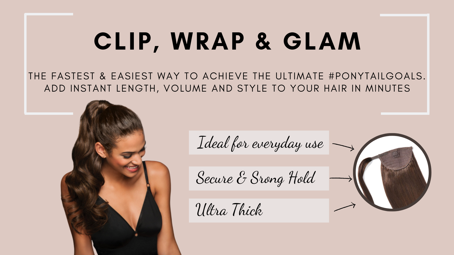 Erabella #1 Jet Black clip in hair extensions
