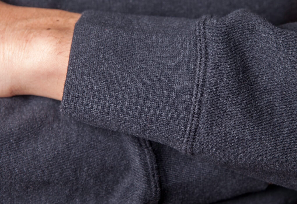 loom sweat coton finitions