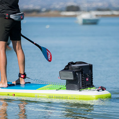 Watertight Cool Bag on the back of Red Paddle Co Voyager