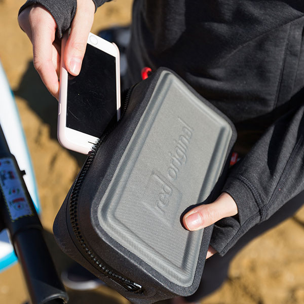 Storing a phone inside the Dry Pouch