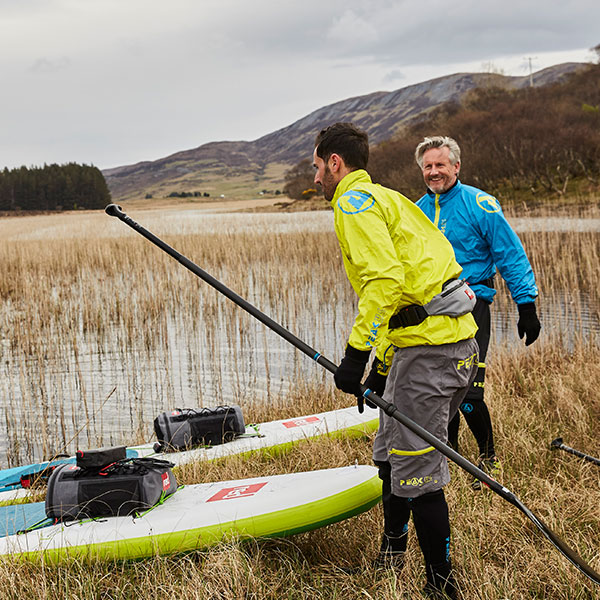 Two man launch paddle boards.