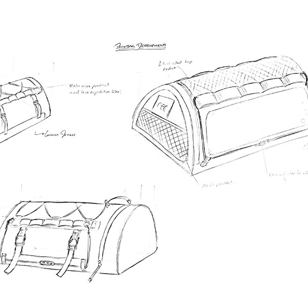 Line Drawing Deck Bag