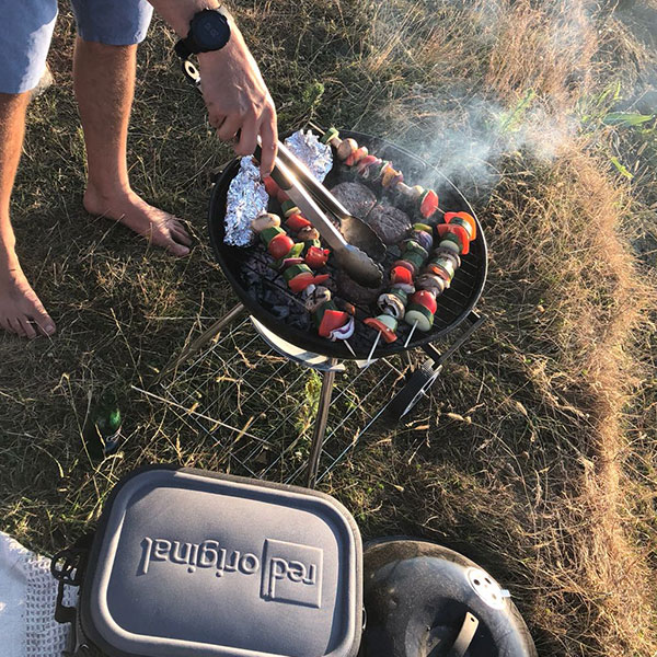 Cooking on a bbq