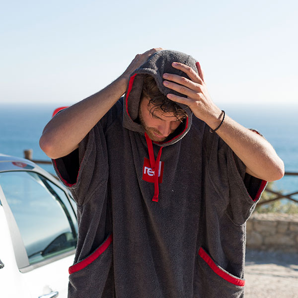 Man dries off with Luxury Towelling Robe