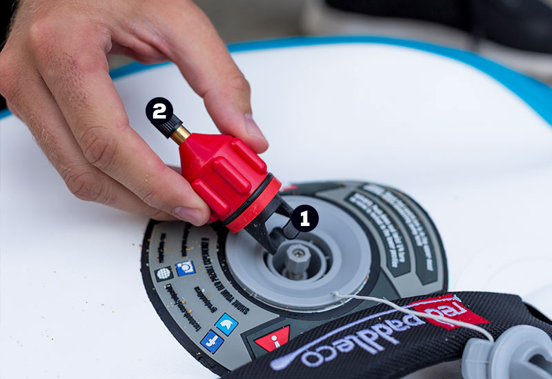 schrader valve paddle board