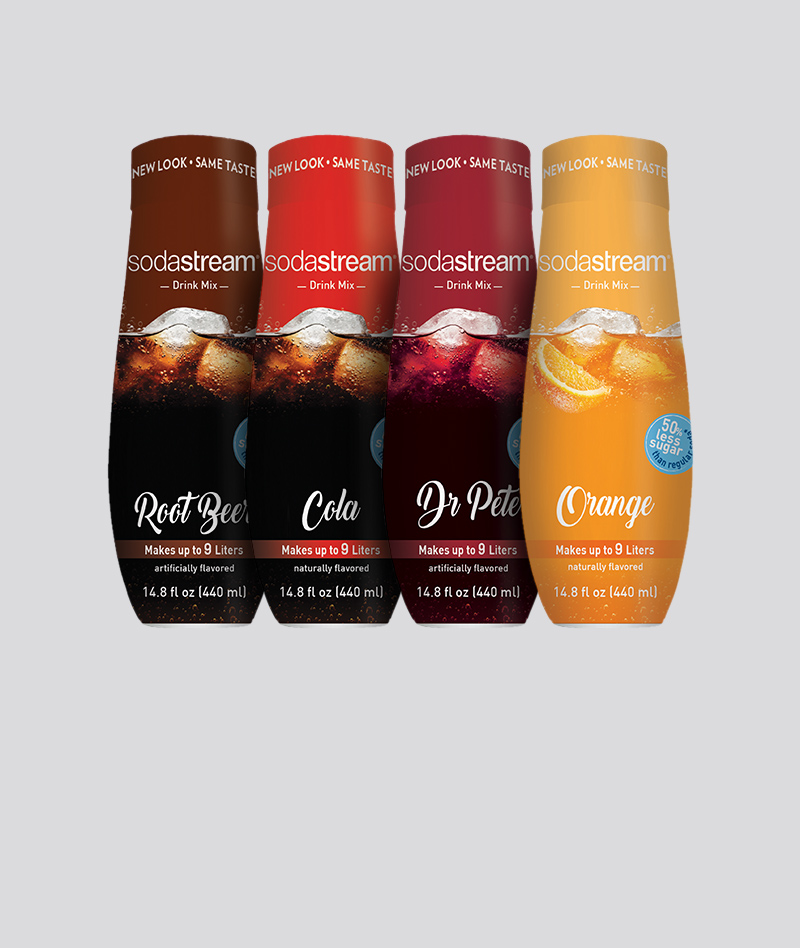 Best Sparkling Water Flavors SodaStream Syrups & Fruit Essences
