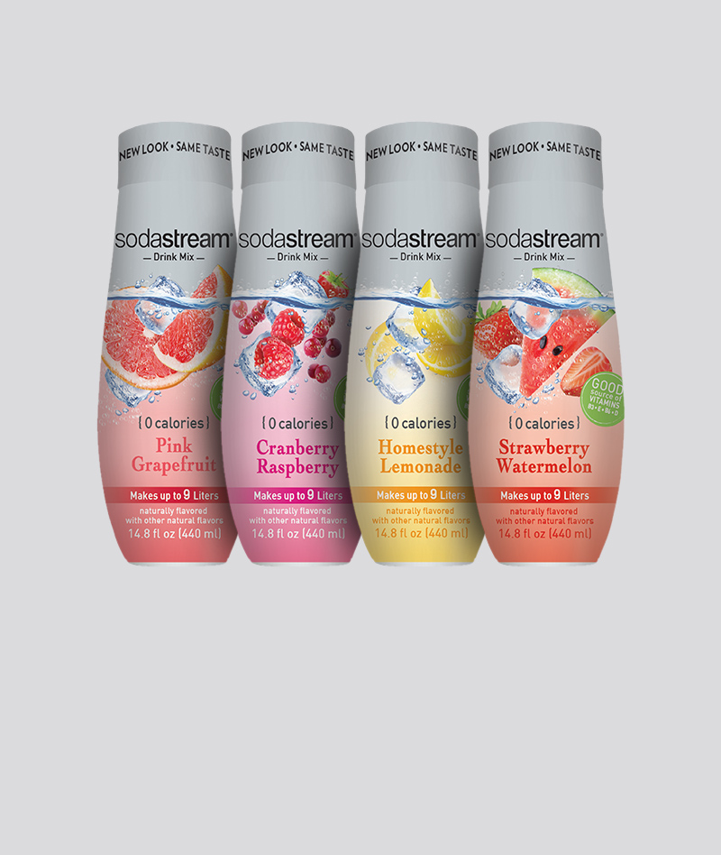 Best Sparkling Water Flavors SodaStream Syrups & Fruit Essences