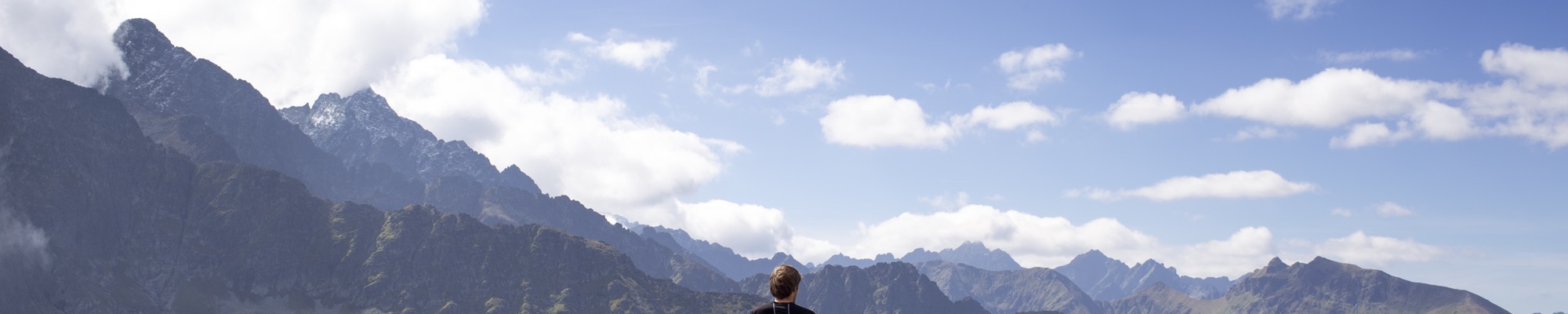 St. Francis Heb Farm picture of man looking out on mountains